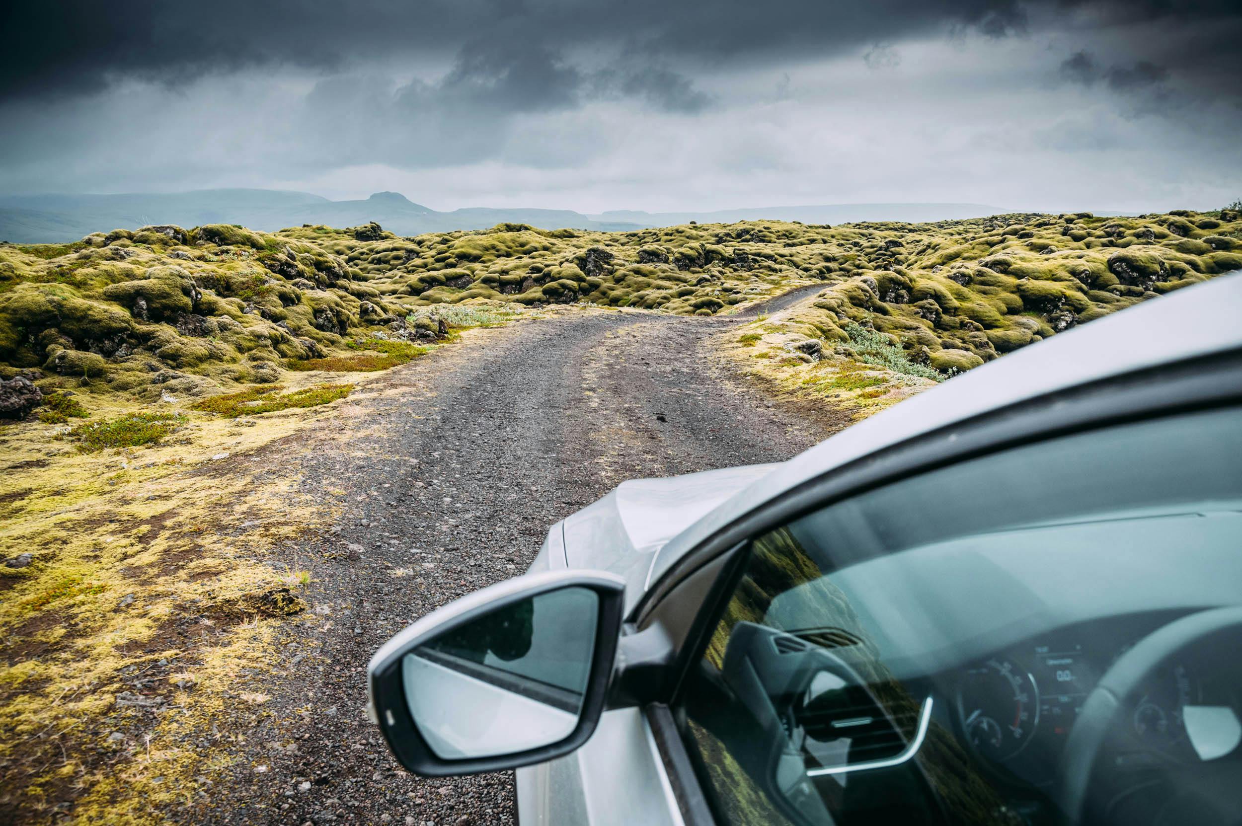 Piste, Auto, Lavafeld, Island