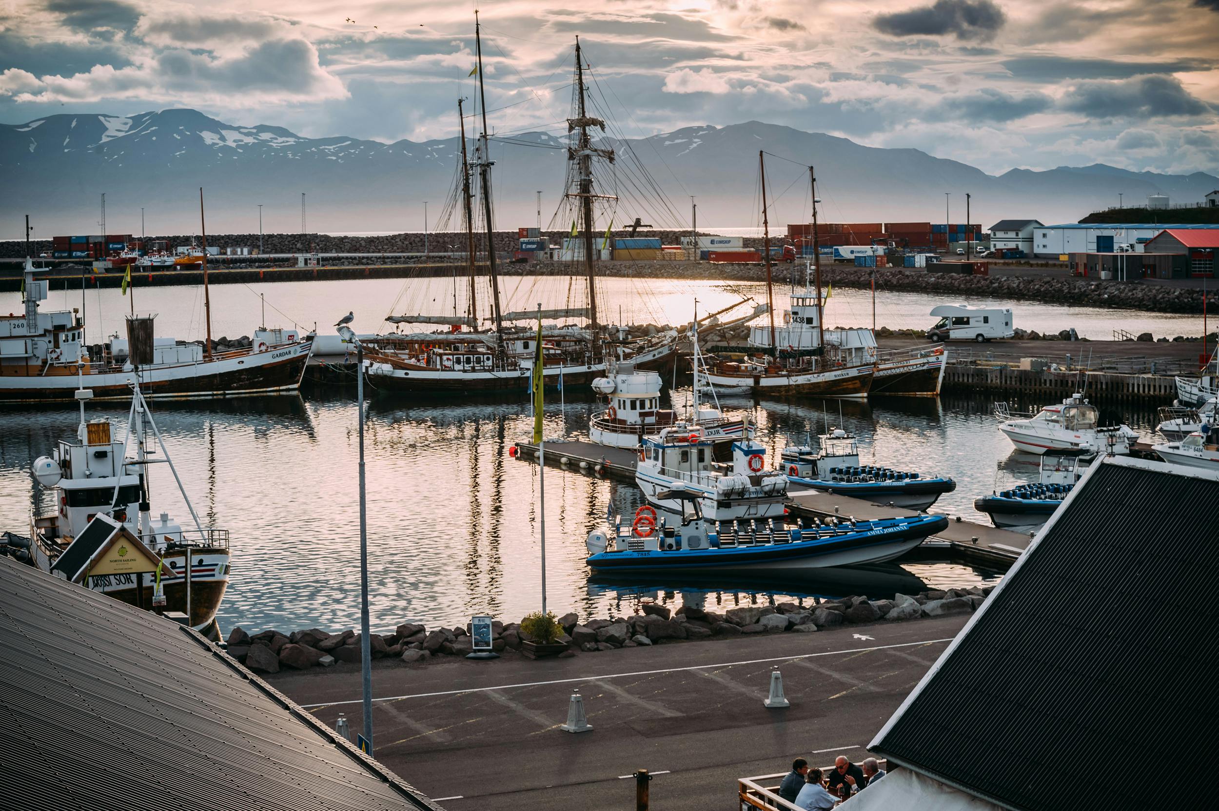 Hafen, Boote, Husavik, Island