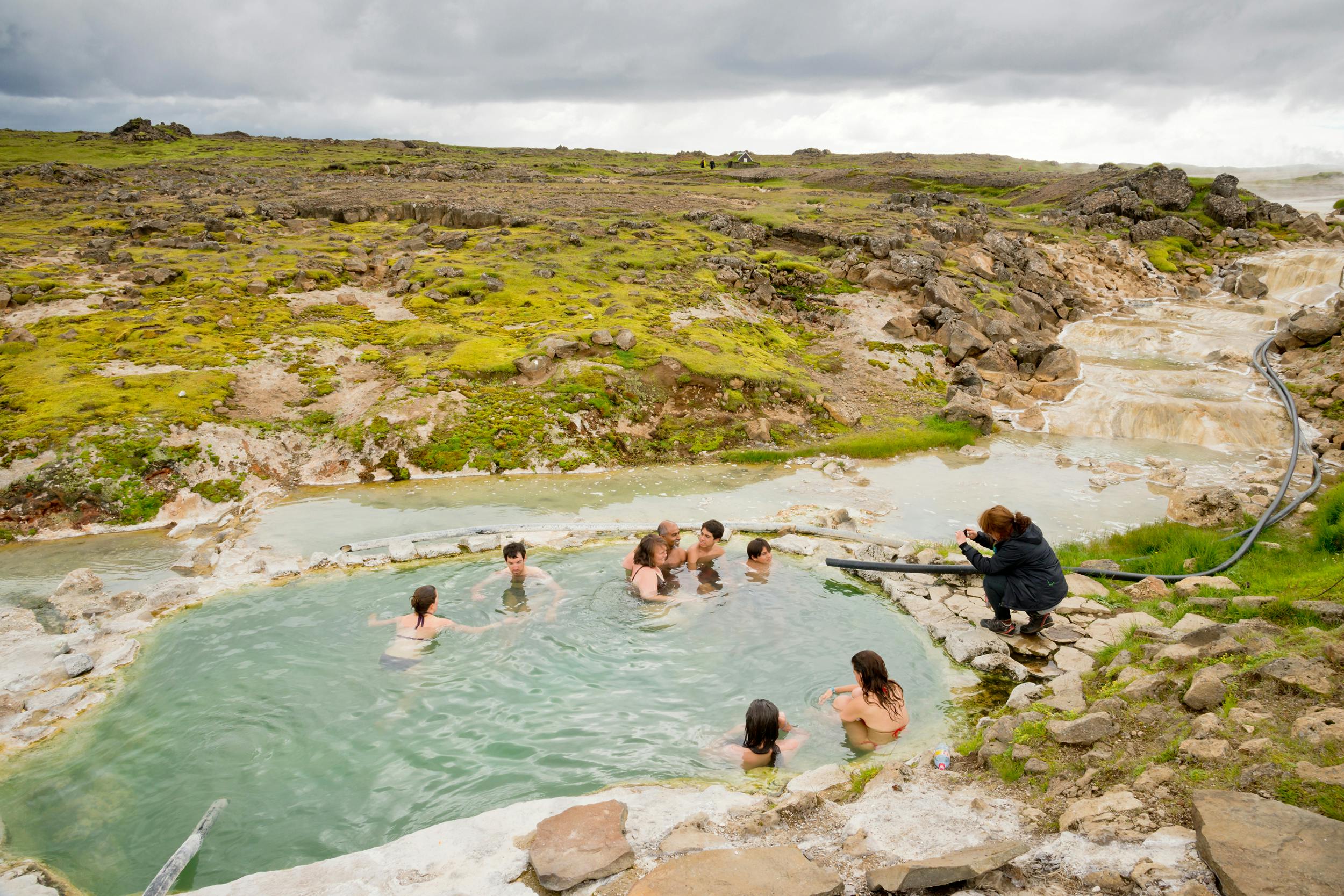 Hotpot, Hveravellir, Hochland, Island