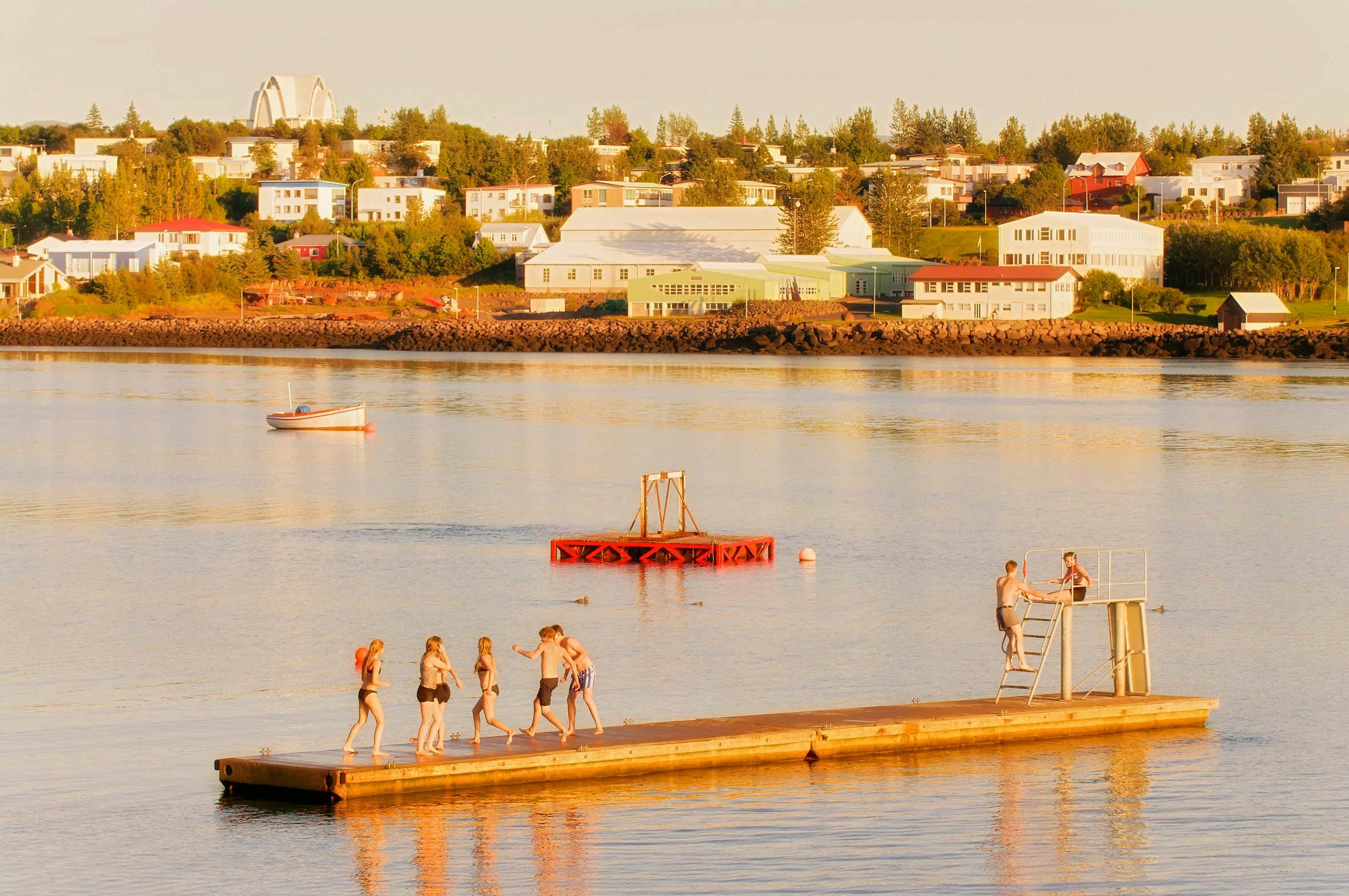 Nautholtsvik, Bucht, Reykjavik, Island