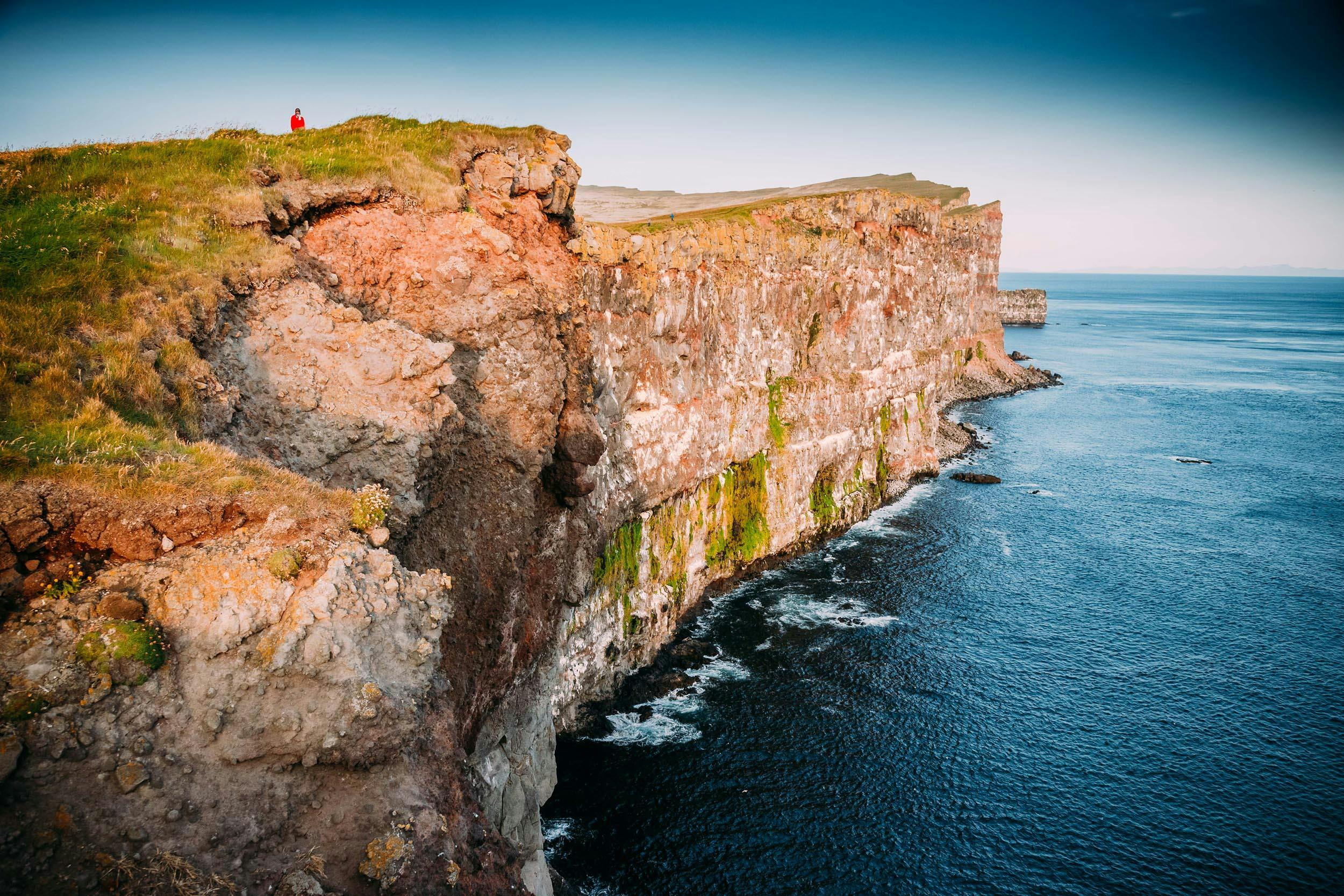 Klippe, Látrabjarg, Westfjorde, Island