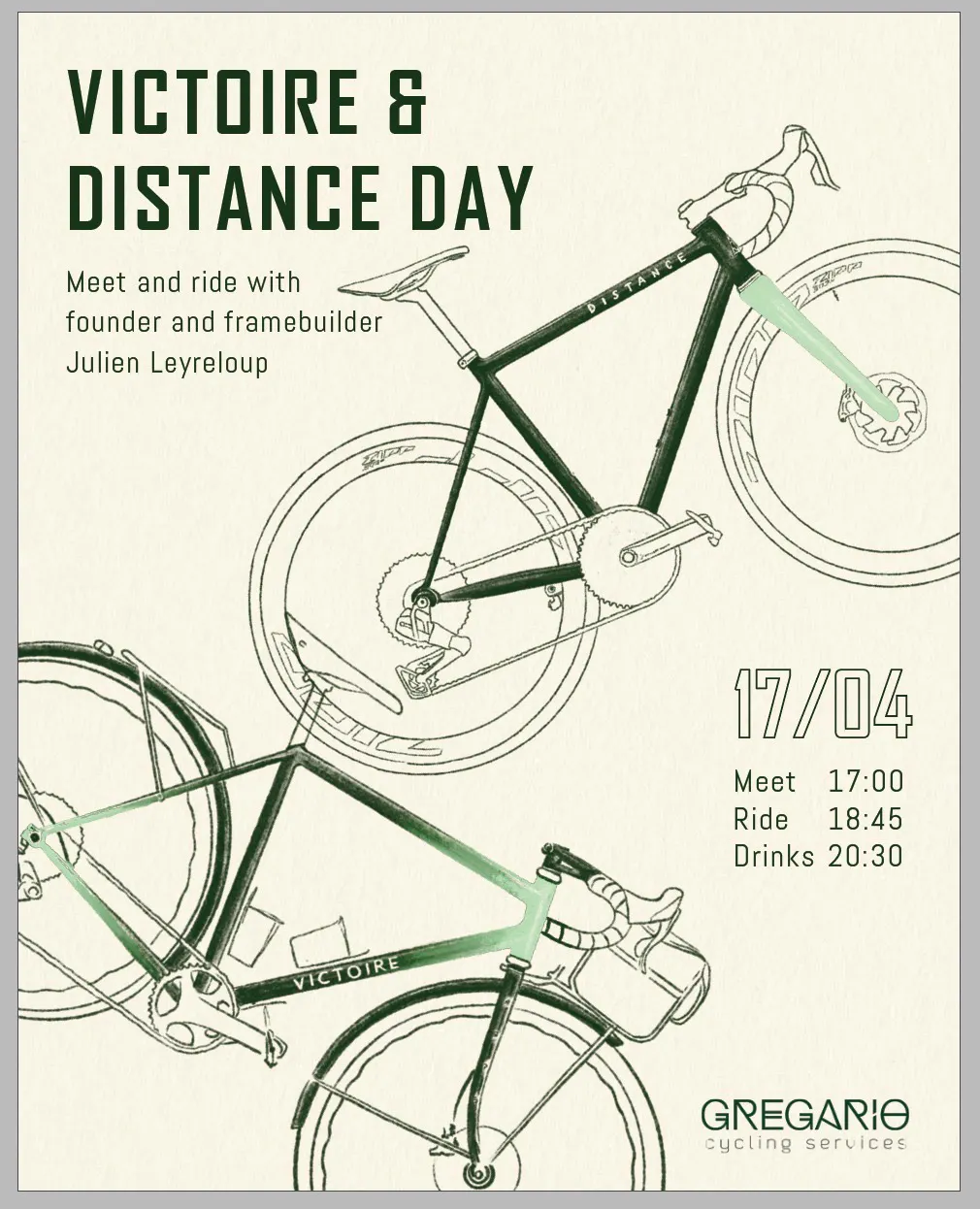 Victoire et Distance chez Gregario (Amsterdam) - 17/04/2026