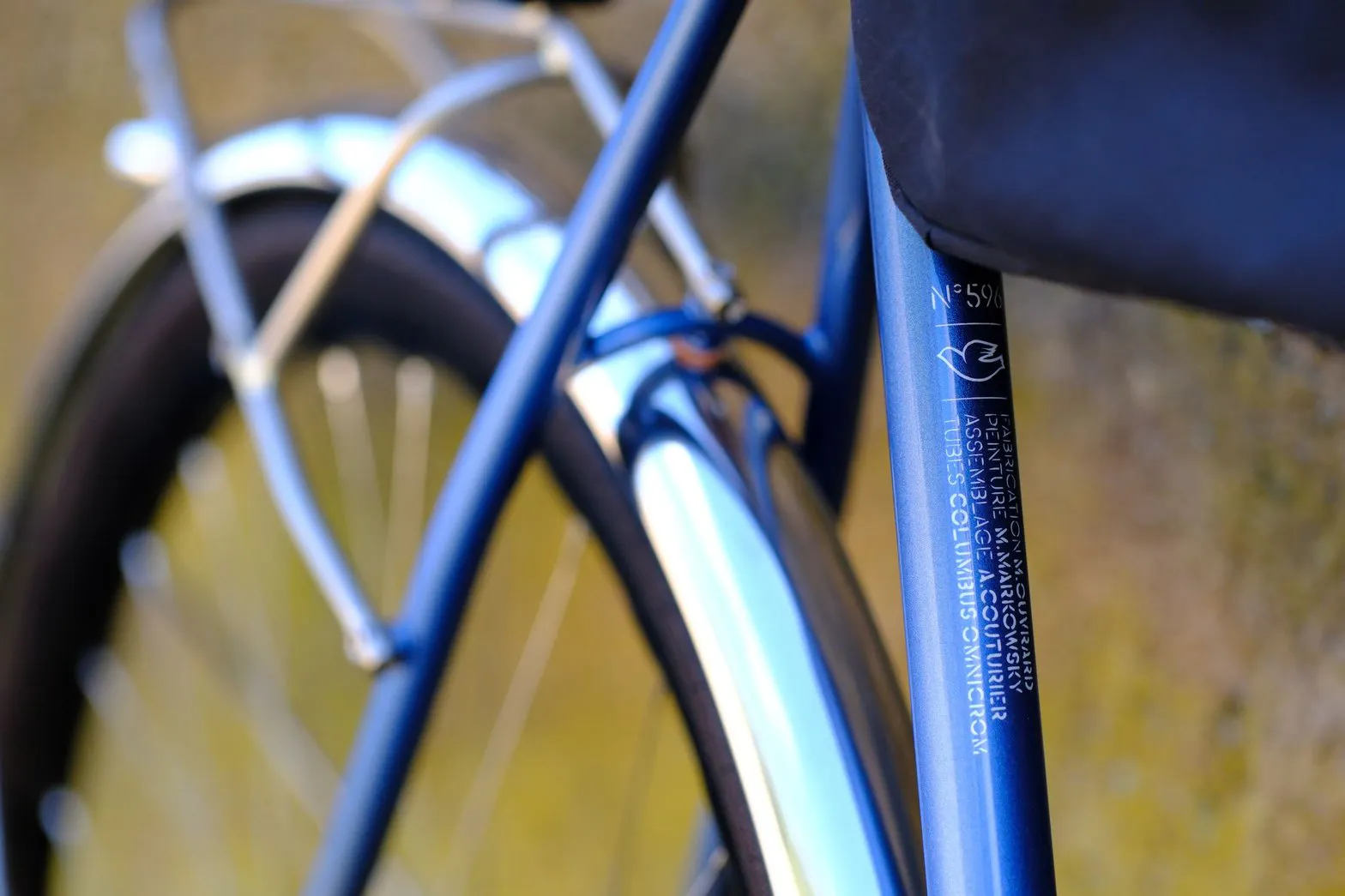 Victoire n°596 — inscription du tube de selle et porte-bagage