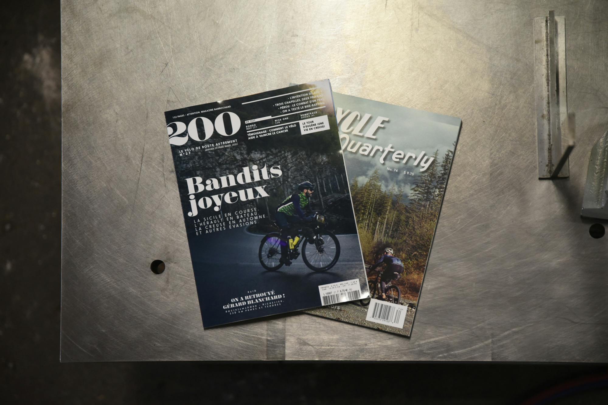 Victoire is appearing into the editions of 200, Bicycle Quarterly and Peloton of this month !
