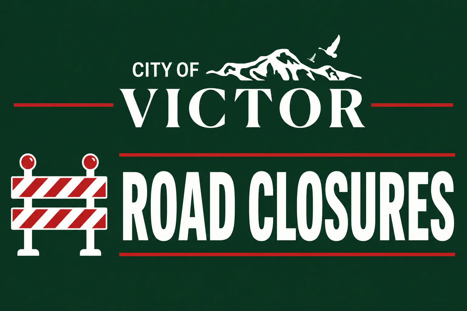 ROAD CLOSURES FOR STREET MAINTENANCE ON July 8th, 2026. featured image