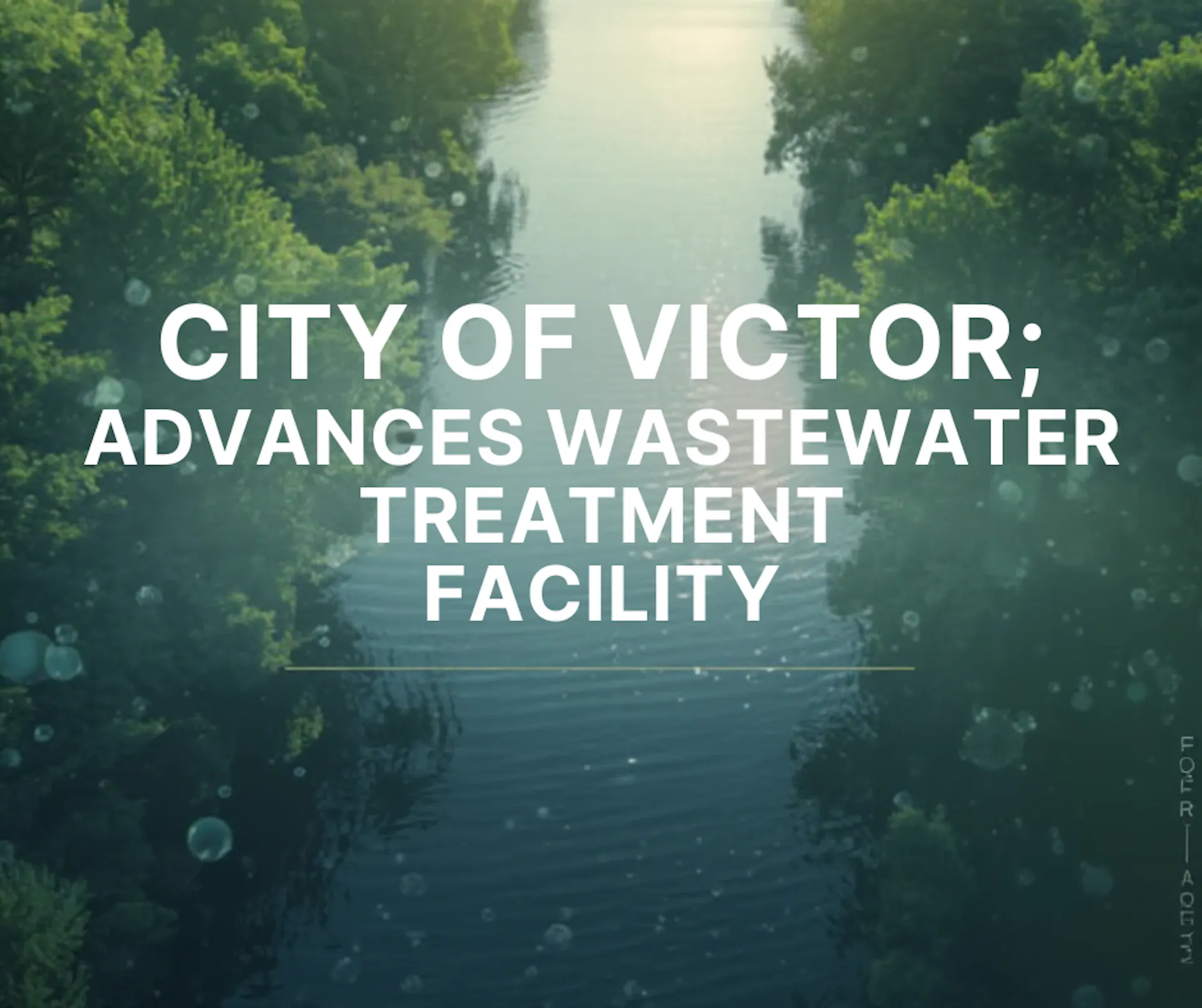 Press Release: City of Victor Advances Plans for Independent Wastewater Treatment Facility featured image
