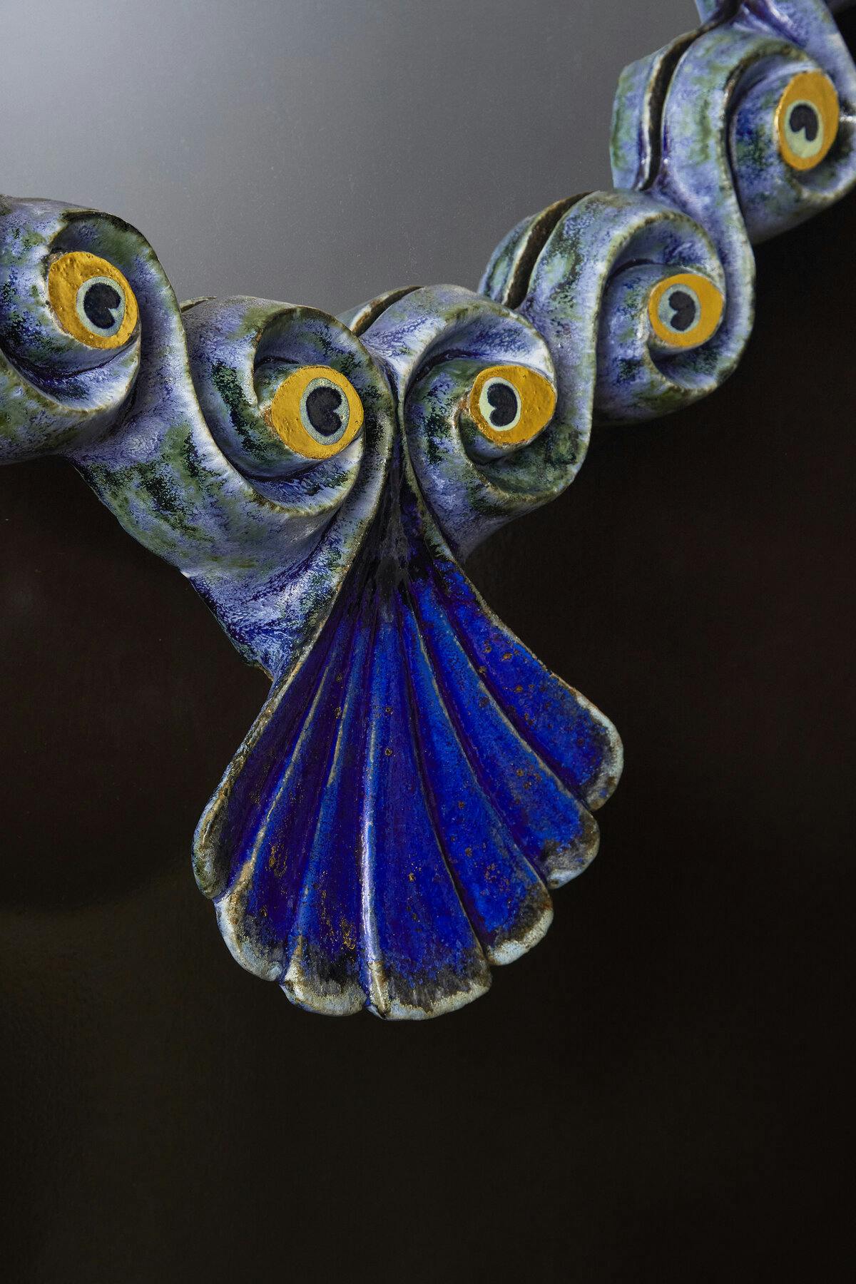 Peacock Mirror closeup on tail