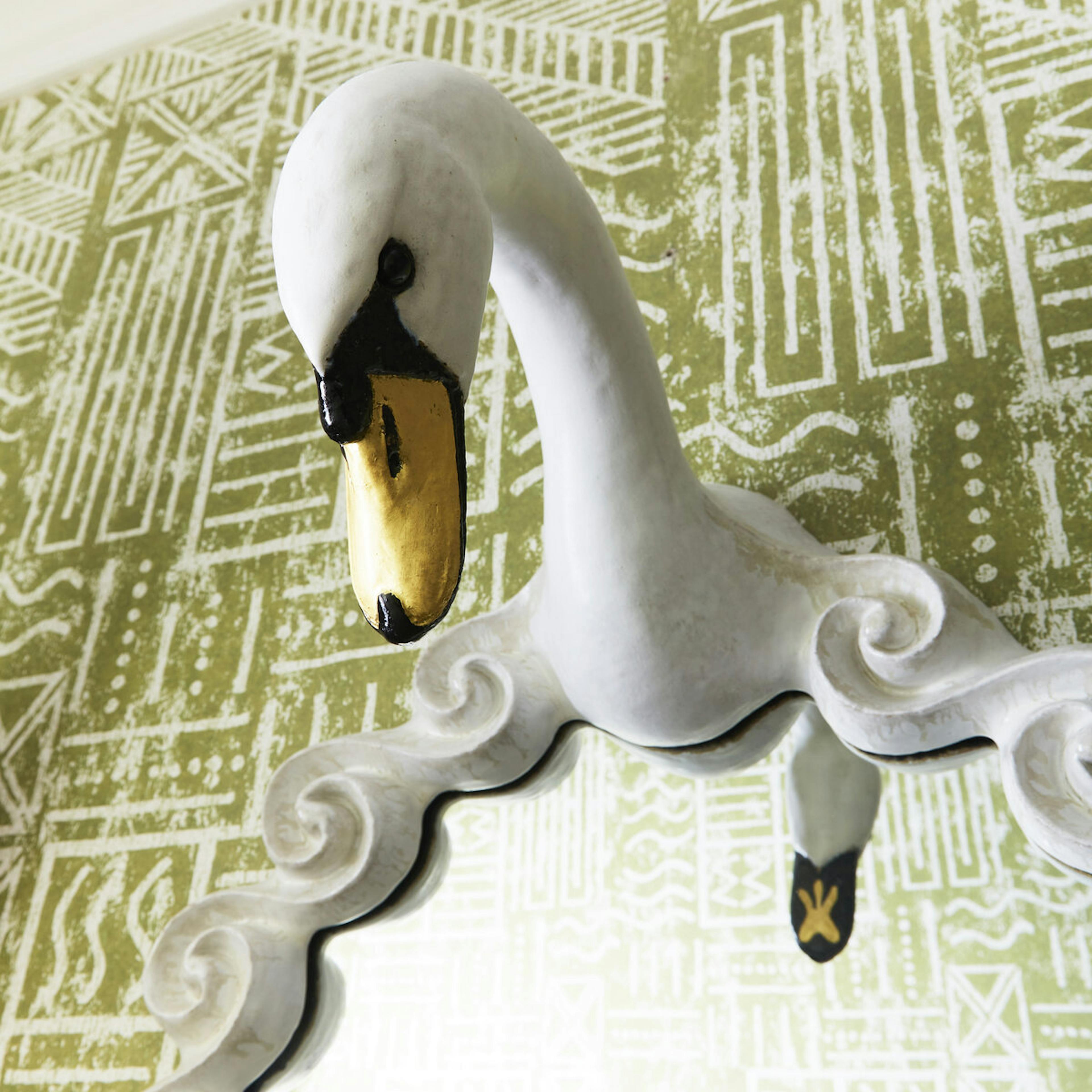 Swan Mirror closeup on head