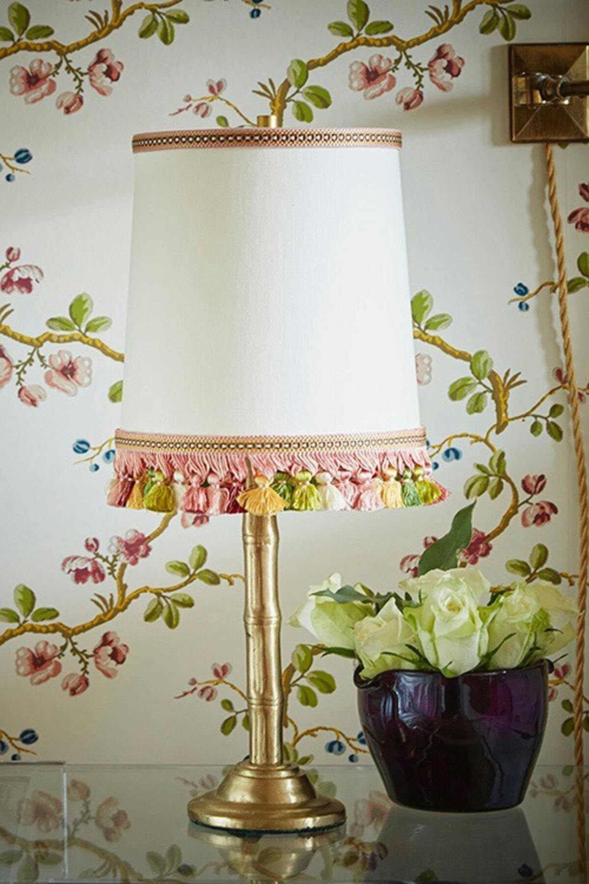 Lampe Bamboo with alternative shade