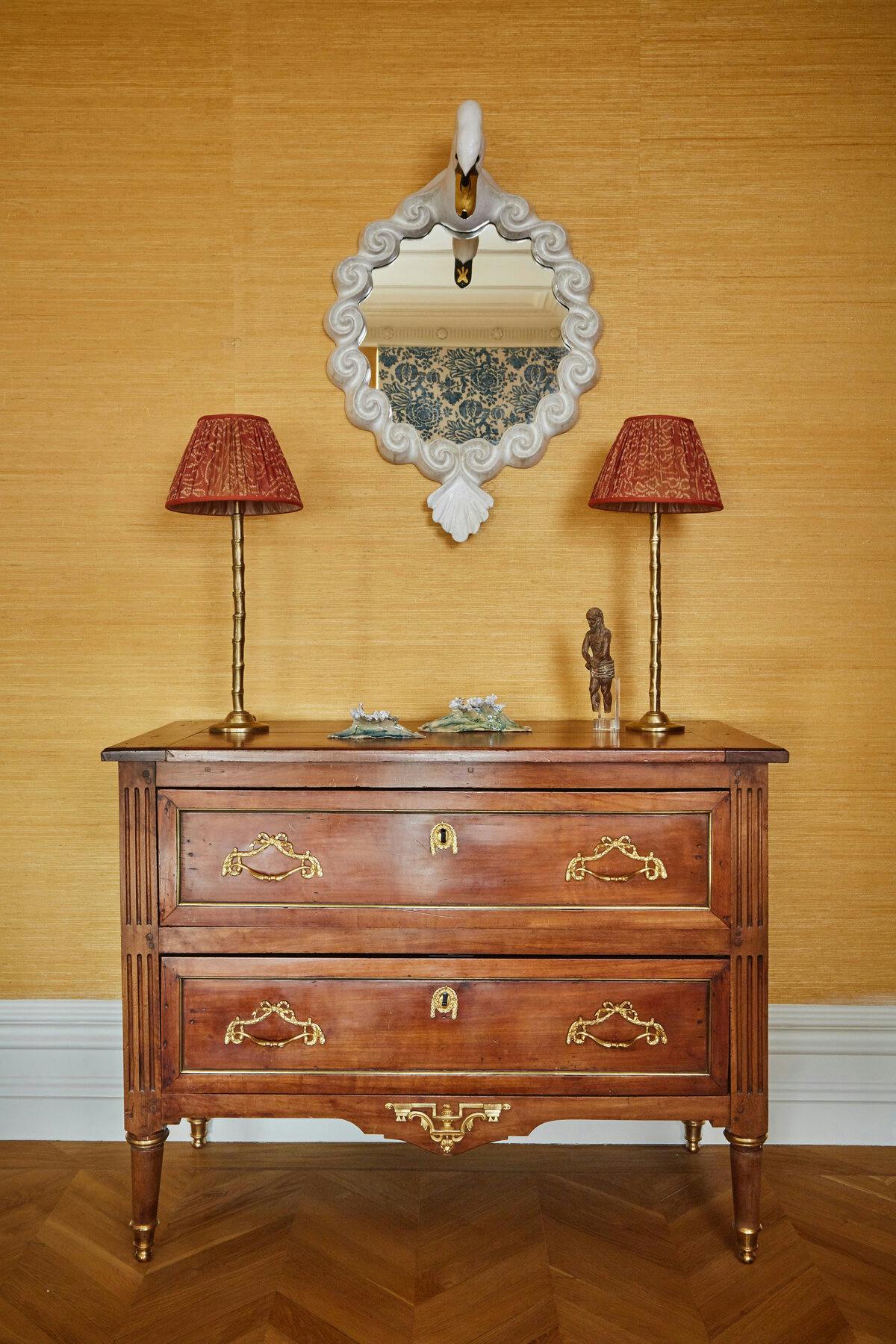 Lampe Bamboo with alternative shade