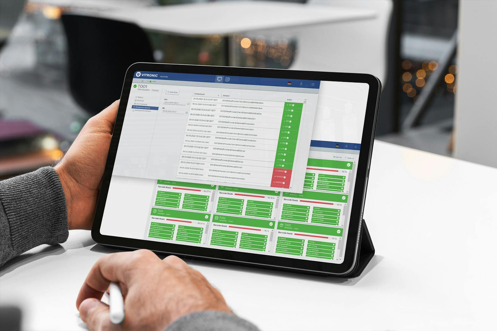 Archiving solutions Parcel logistics: Data archiving and evaluation of consignment data with VITRONIC.