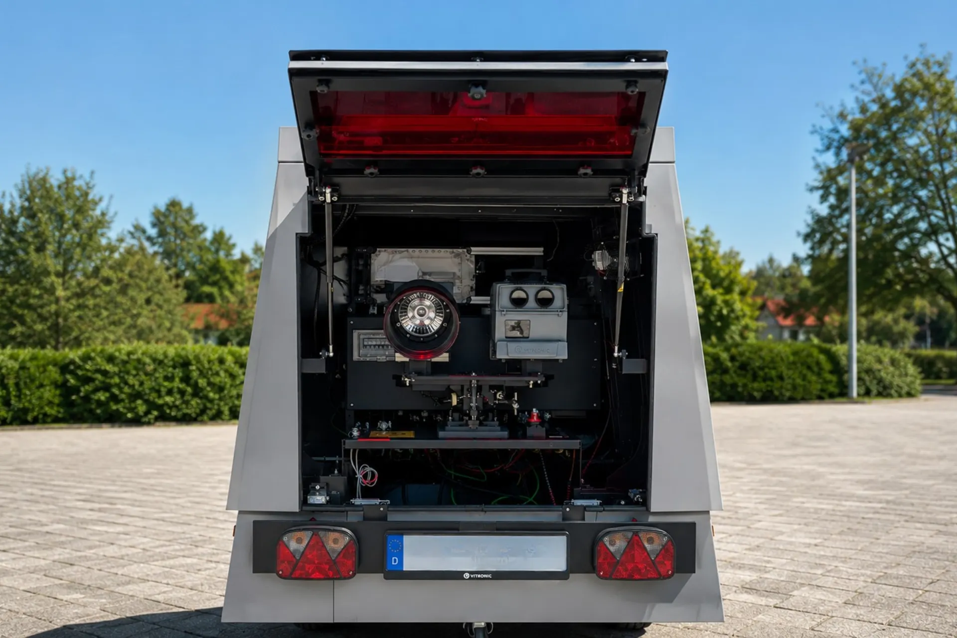 Übergabe des ersten VITRONIC Enforcement Trailer 1.9 an die NWS Sicherheitsservice GmbH in Neuötting