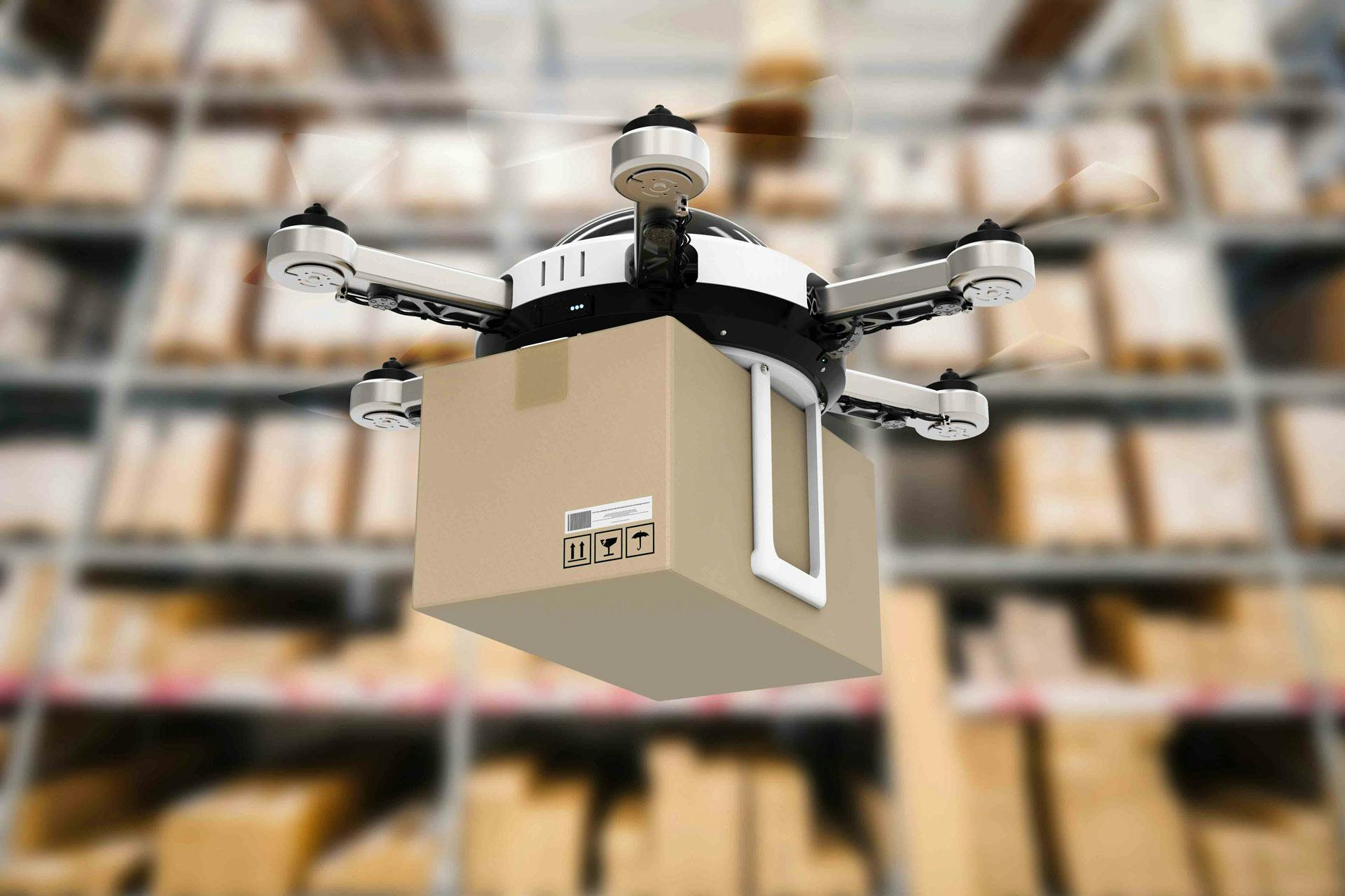 Drones utilisés dans le secteur de la logistique