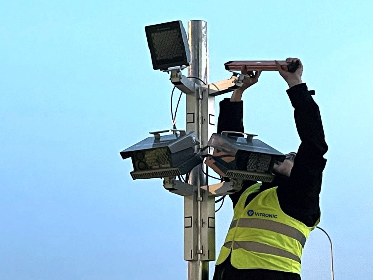 VITRONIC cameras installed at toll plazas