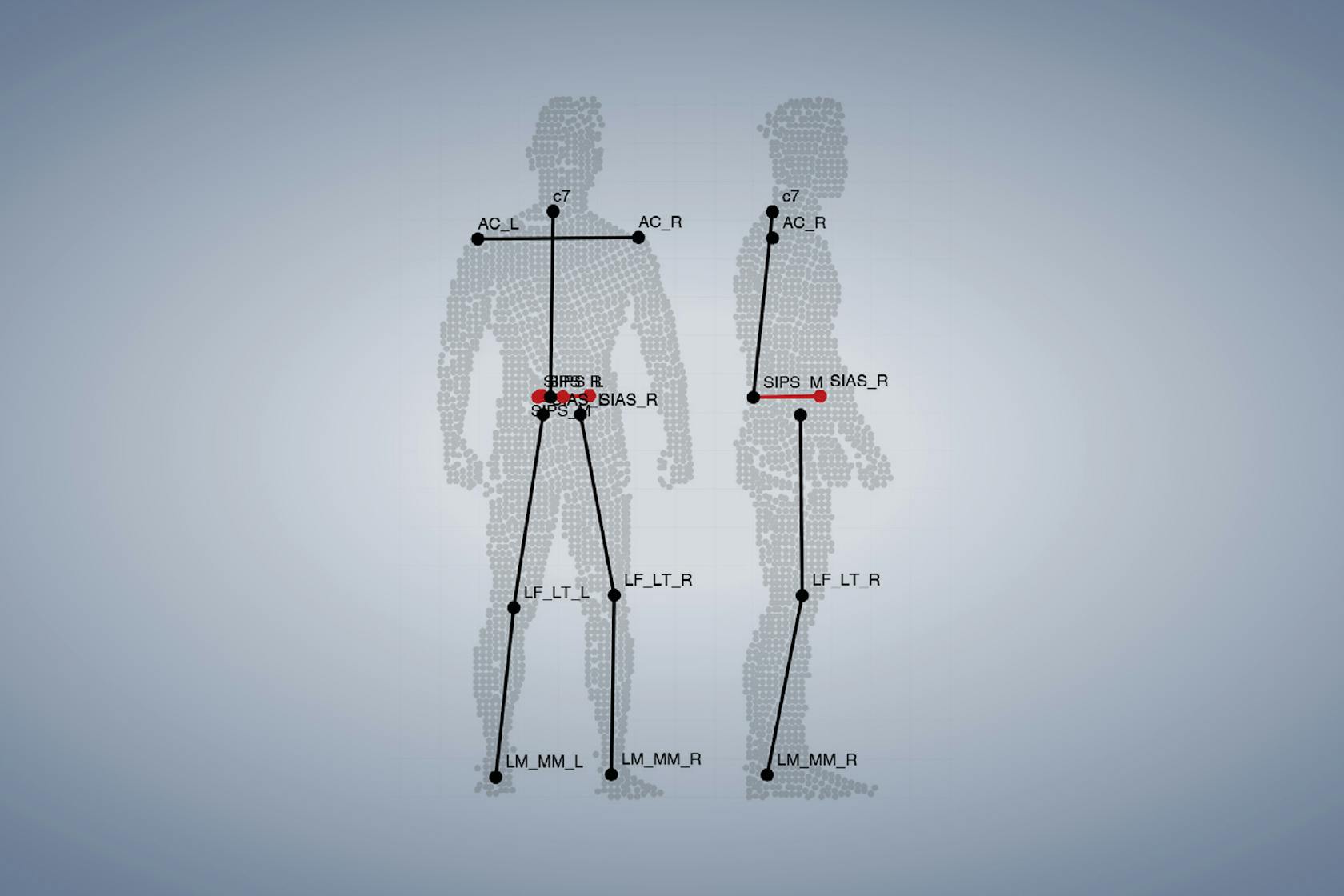 High-precision body measurement with the full-body scanner.