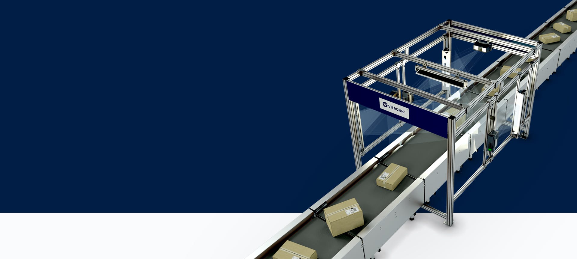 VITRONIC Auto-ID automatise la sortie de biens, l'intralogistique et le prélèvement de commandes.