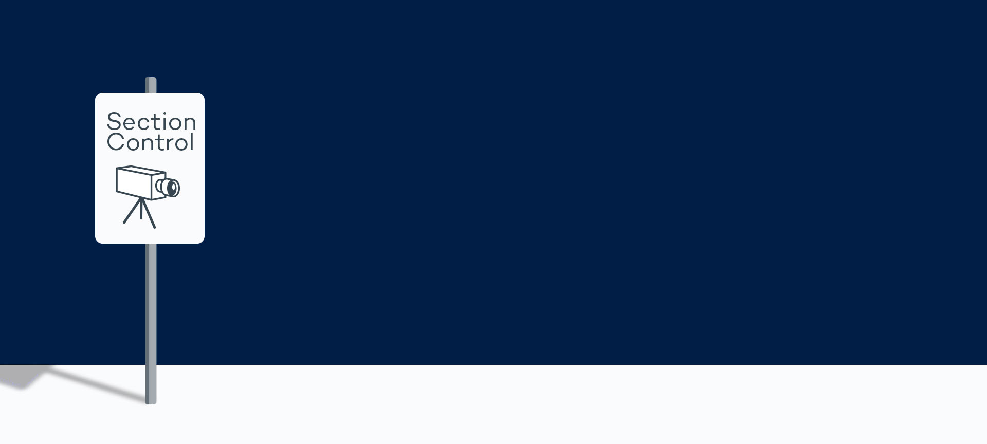 يقيس نظام رصد السرعة من نقطة إلى نقطة متوسط السرعة