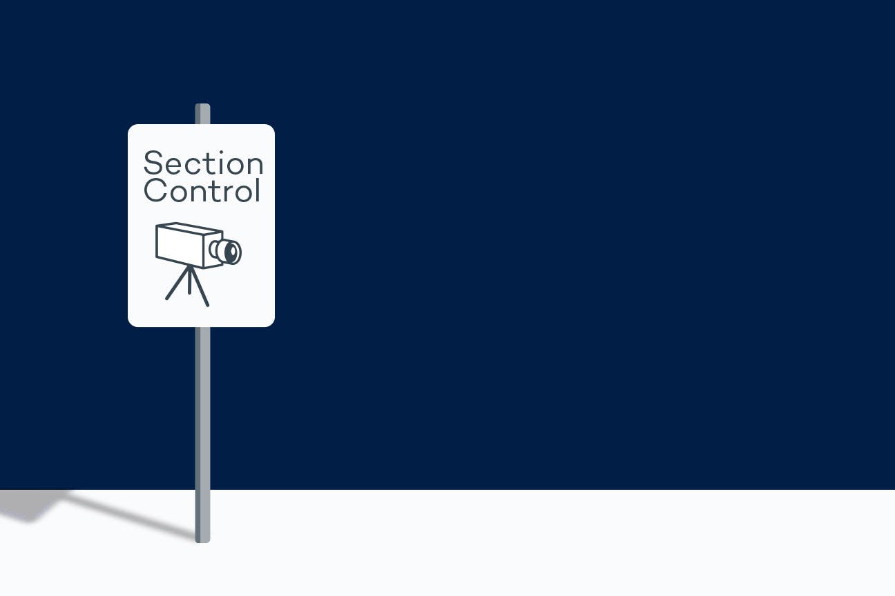 يقيس نظام رصد السرعة من نقطة إلى نقطة متوسط السرعة