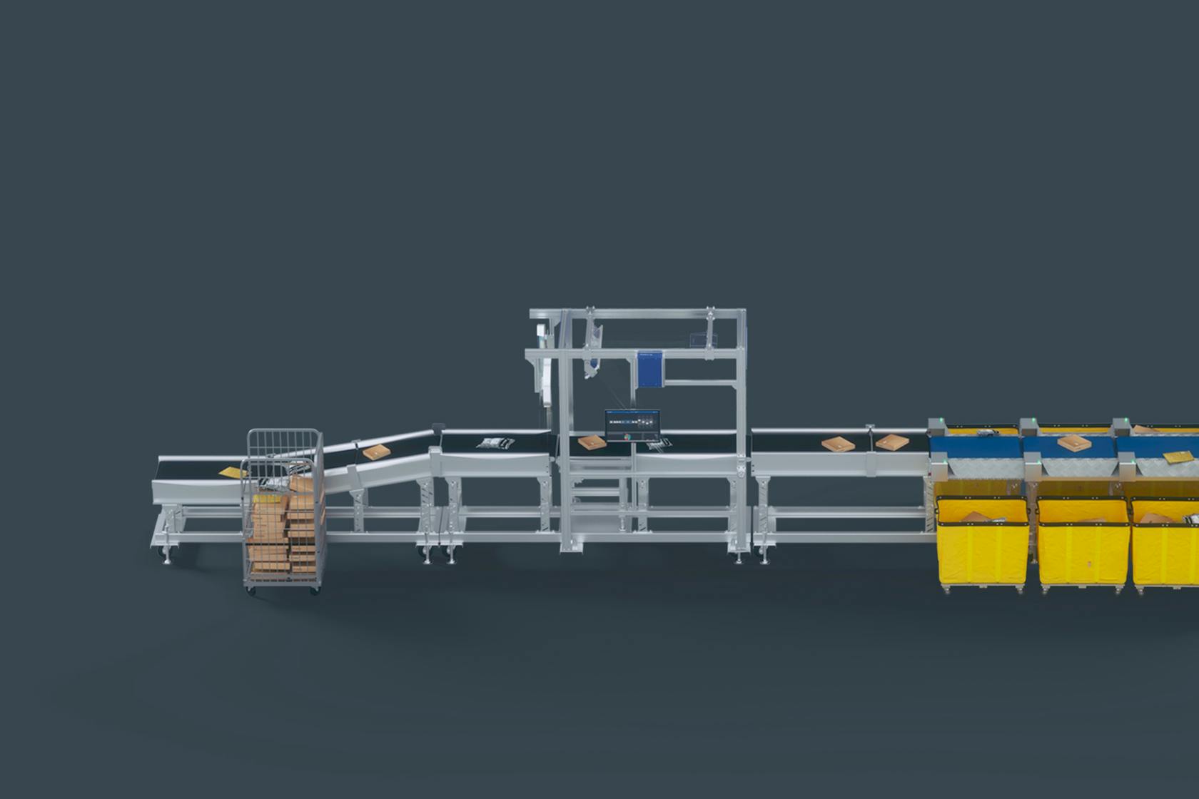 Logística de paquetes Clasificación de envíos: Soluciones de clasificación automática de VITRONIC para cualquier volumen de envíos.