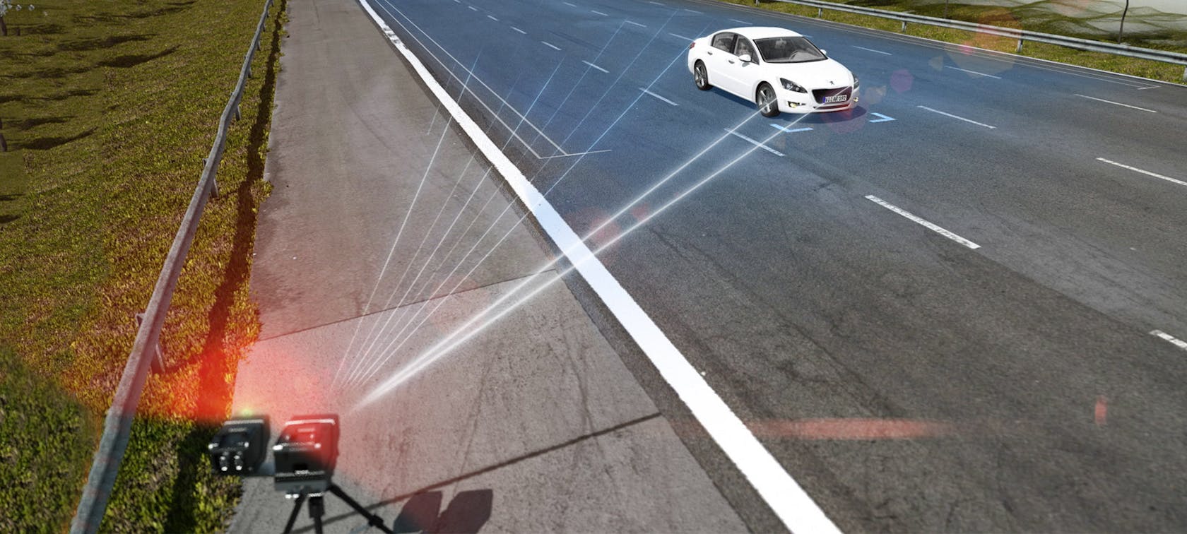 Precise speed enforcement with LIDAR measuring technology								