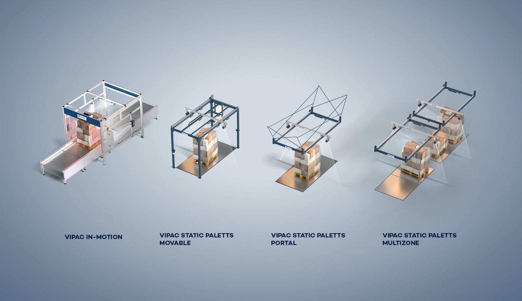The flexible VIPAC system family from VITRONIC optimises processes in the measurement of pallets.