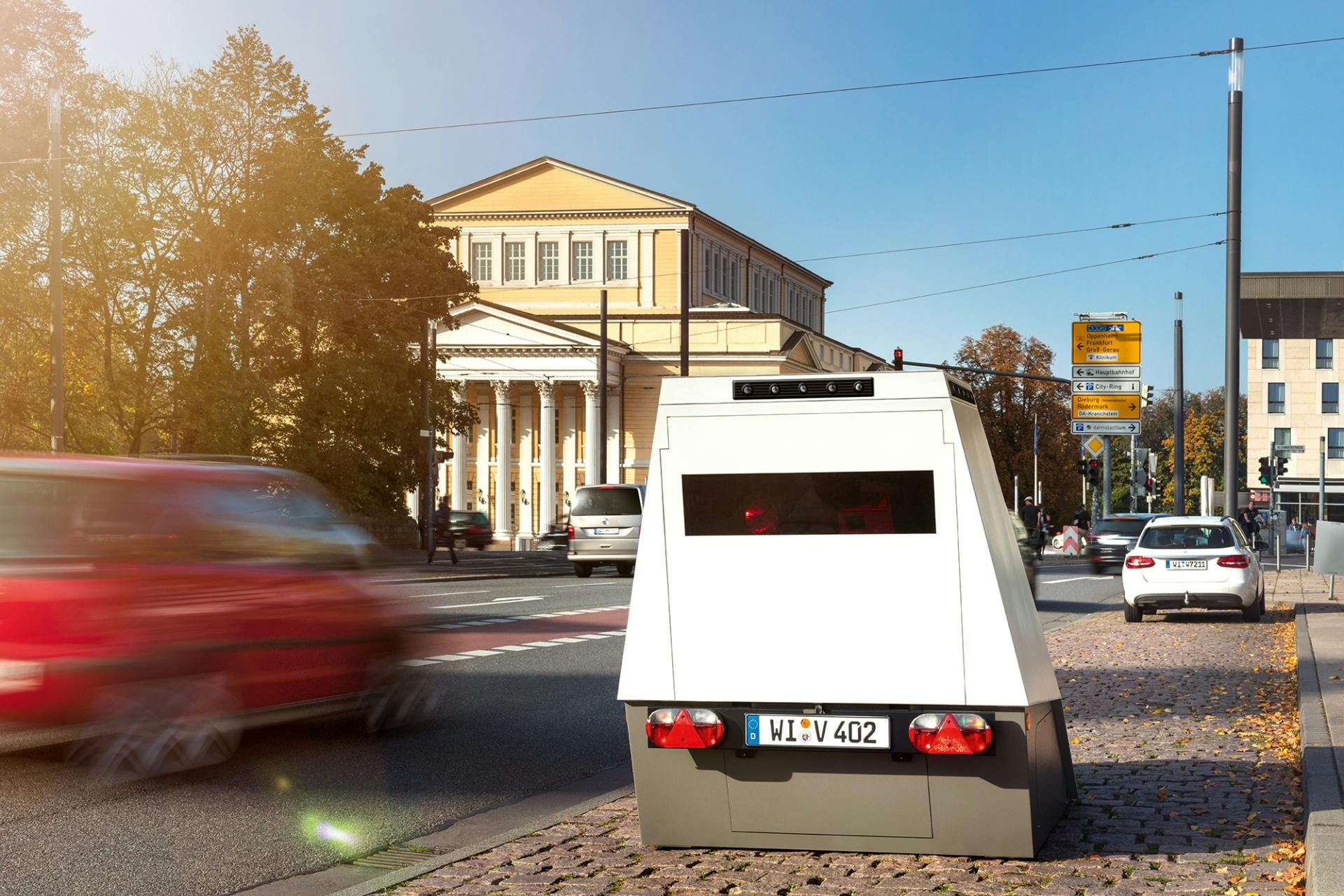 Enforcement Trailer by VITRONIC in Darmstadt