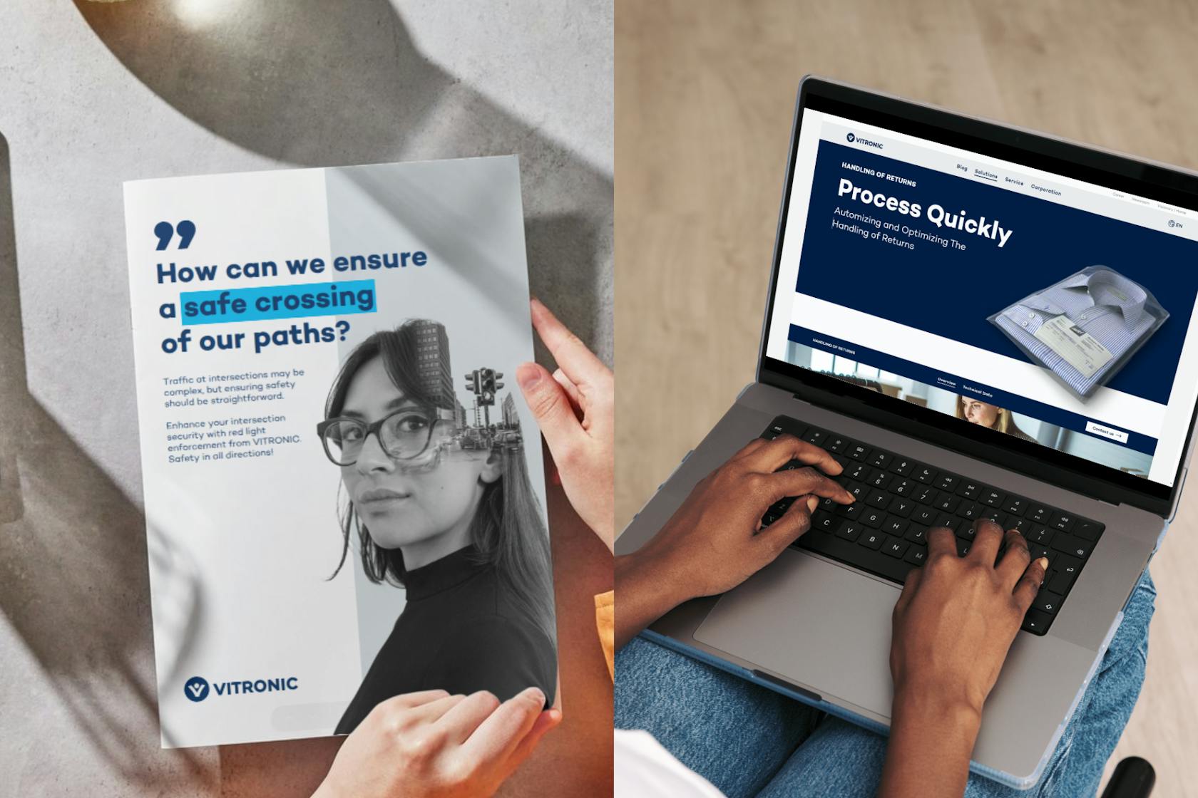 B2B advertising media from VITRONIC in transport technology and logistics automation