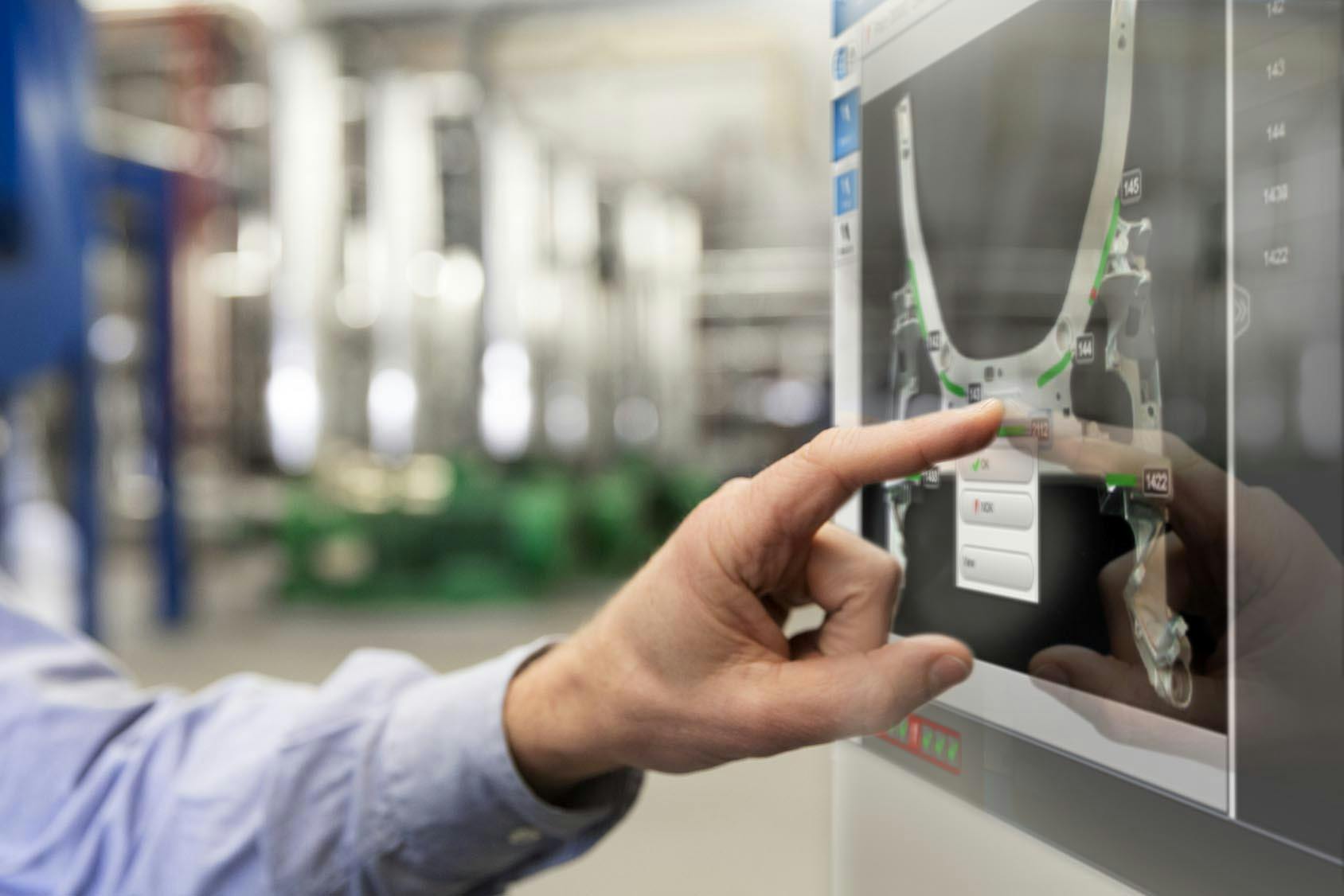 User interface for weld seam data analysis 