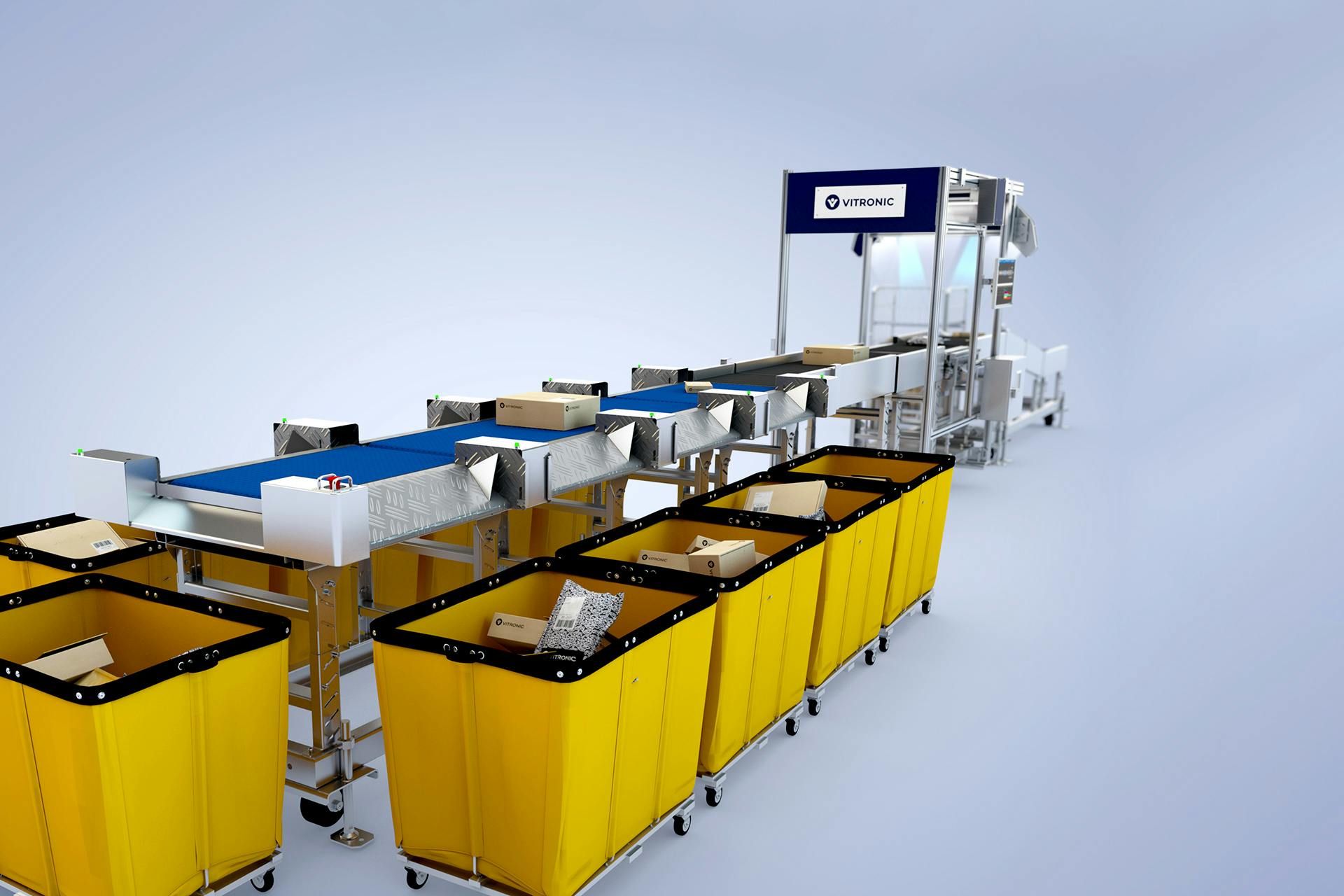 VITRONIC sorting systems can handle any volume and sort all parcel sizes and consignment types.