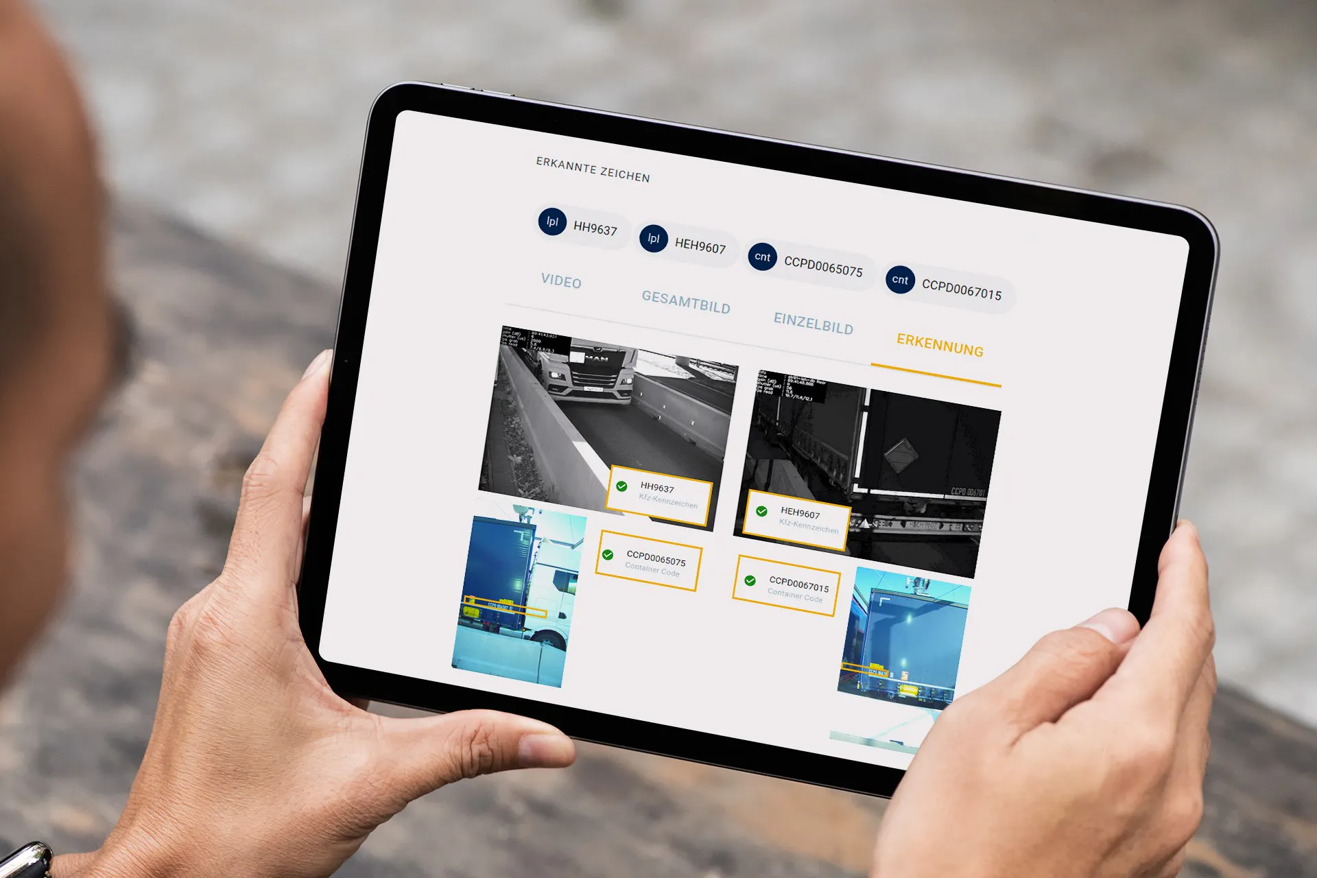 Truck-OCR und Container-OCR zur automatischen Erkennung von Kennzeichen und Containercodes