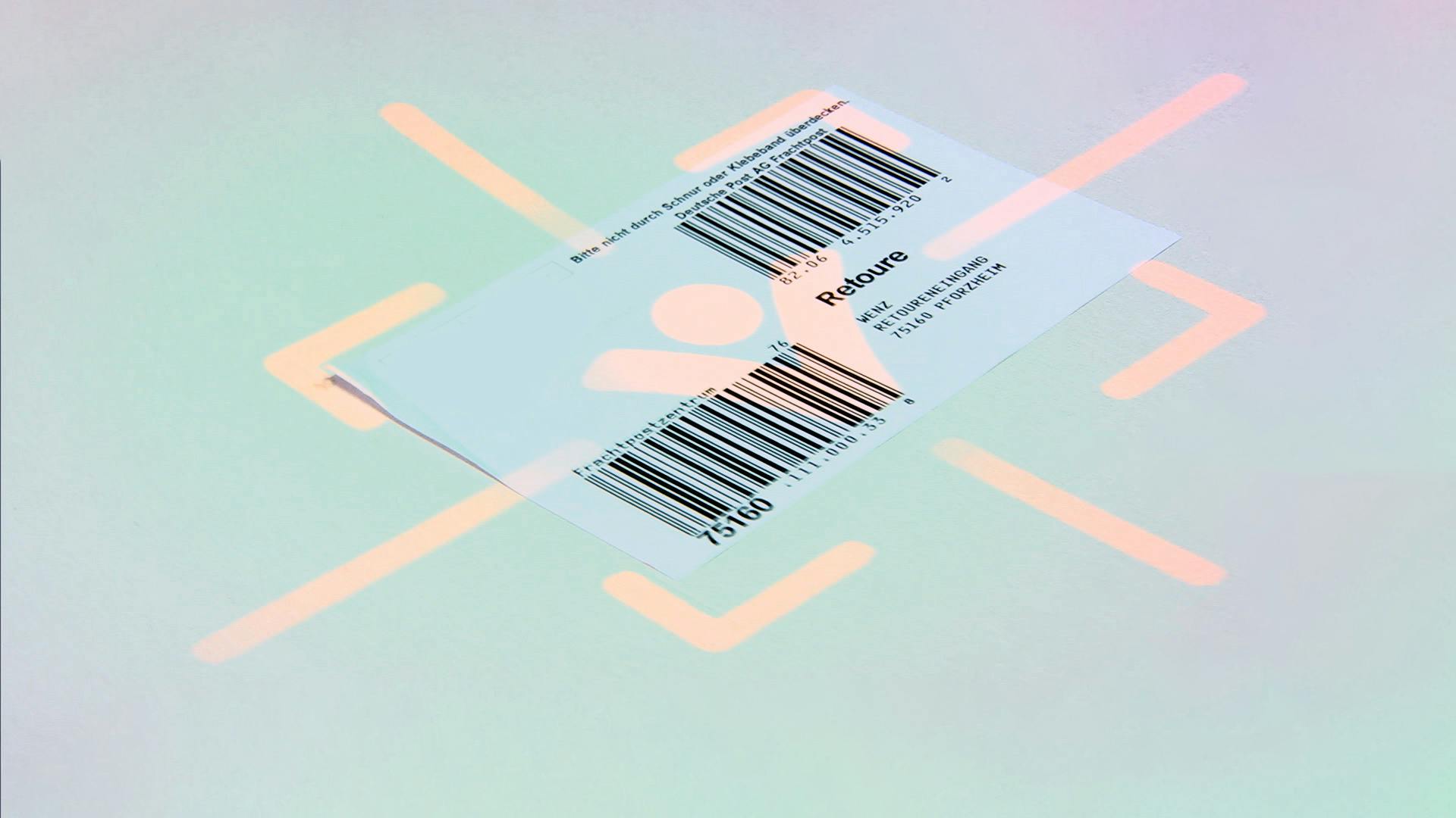 With barcode-based returns recording, the cumbersome handling of handheld scanners is no longer necessary.