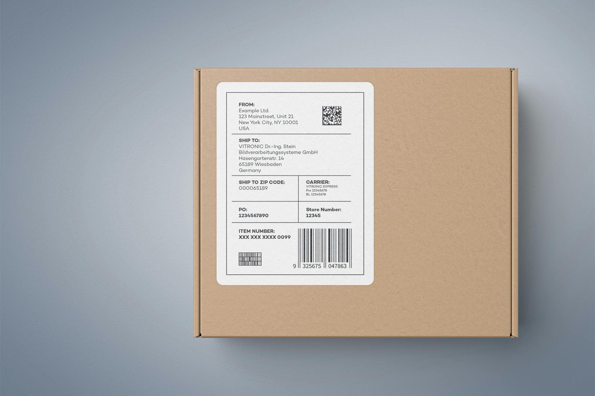 VIPAC Auto-ID systems automatically capture codes and plain text on parcels in the goods receiving area.