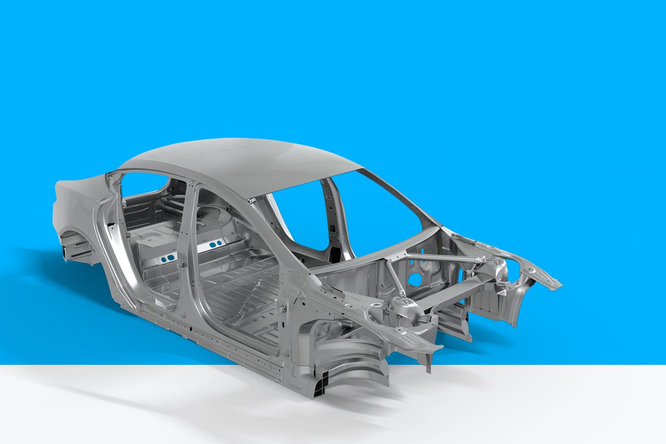 فحص درزات اللحام في تصنيع هياكل السيارات