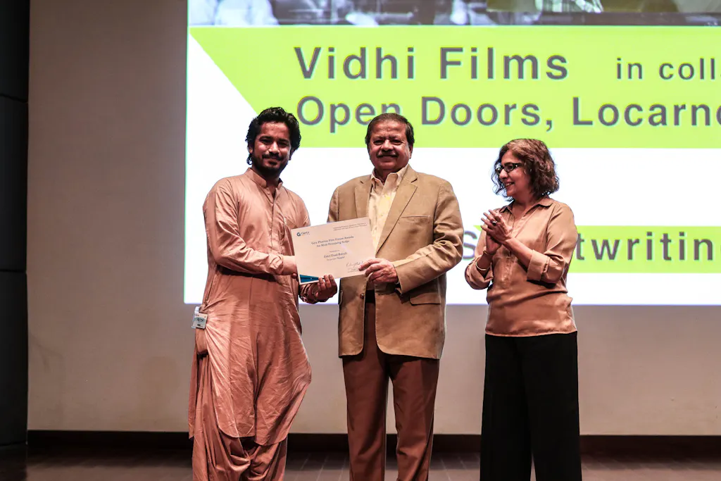 Zakir Daad Baloch wins best script in progress.