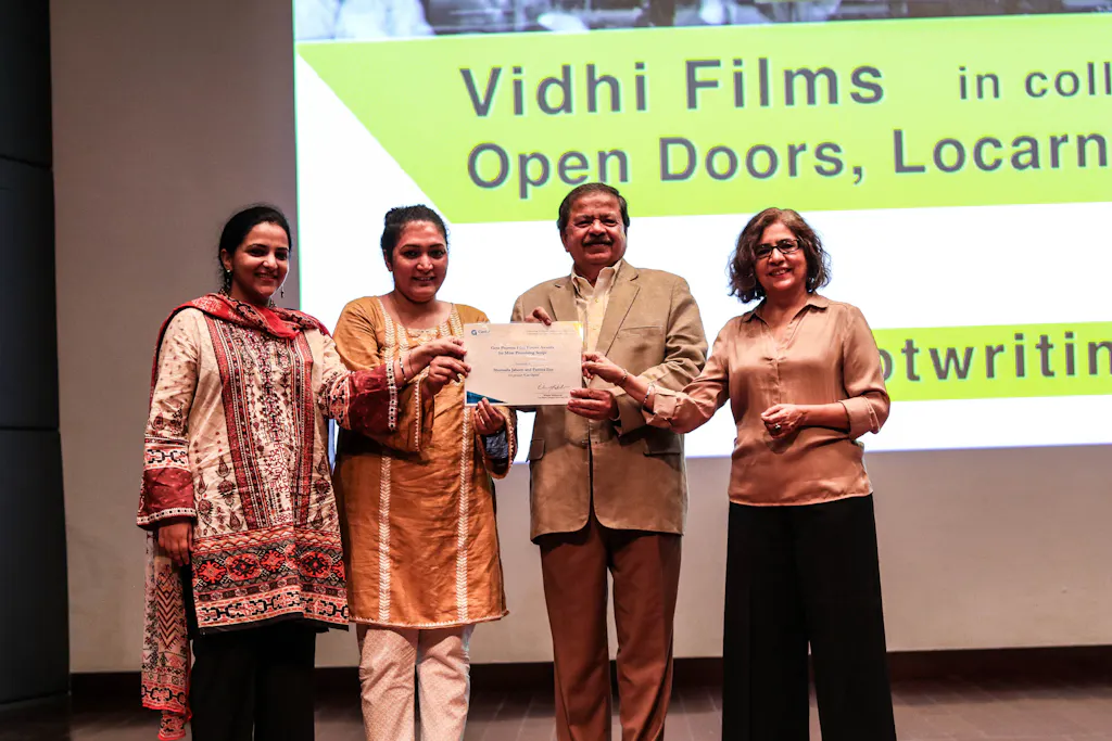 Shumaila Khan and Fatima Ijaz win best script in progess.