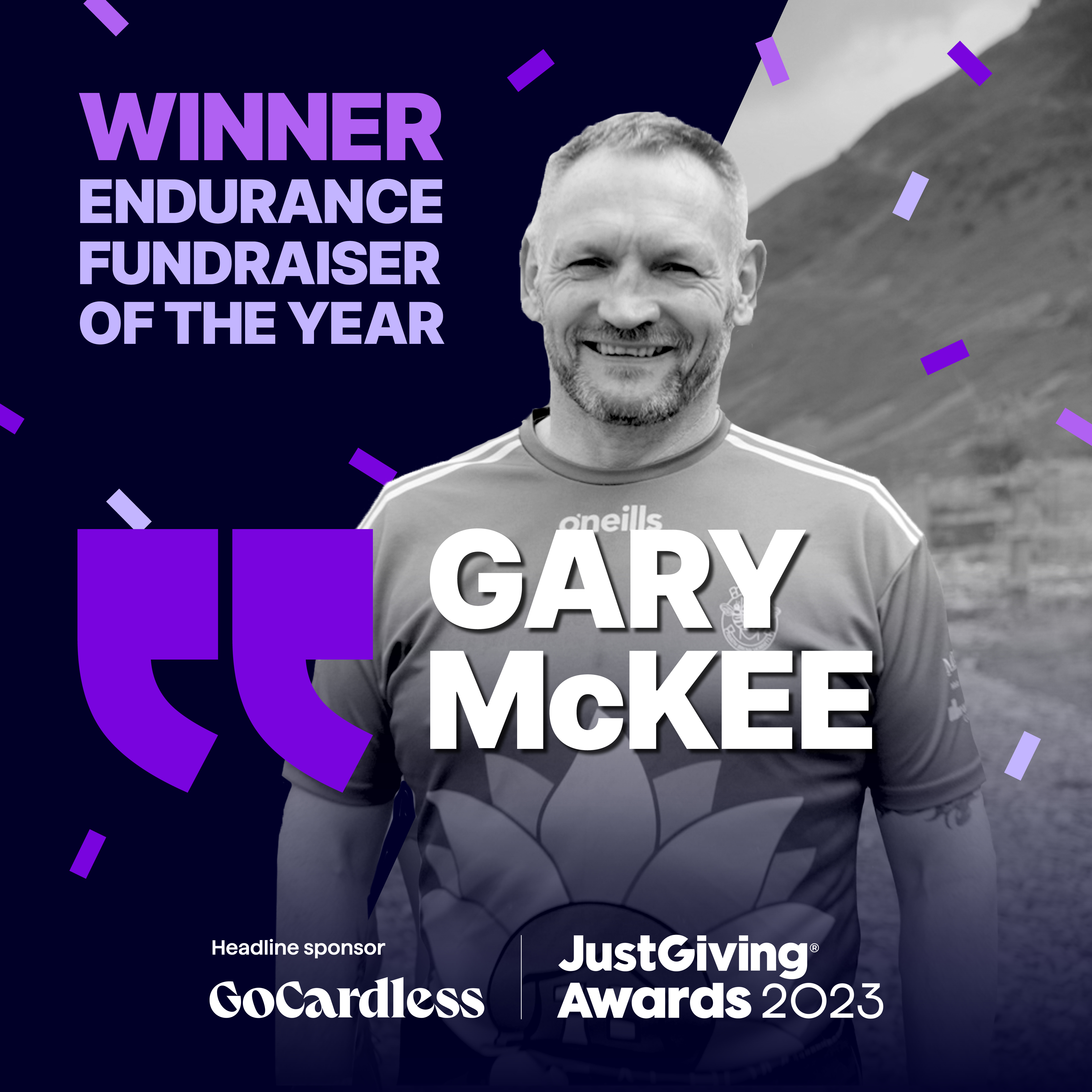 JustGiving Awards profile photo of Gary McKee.