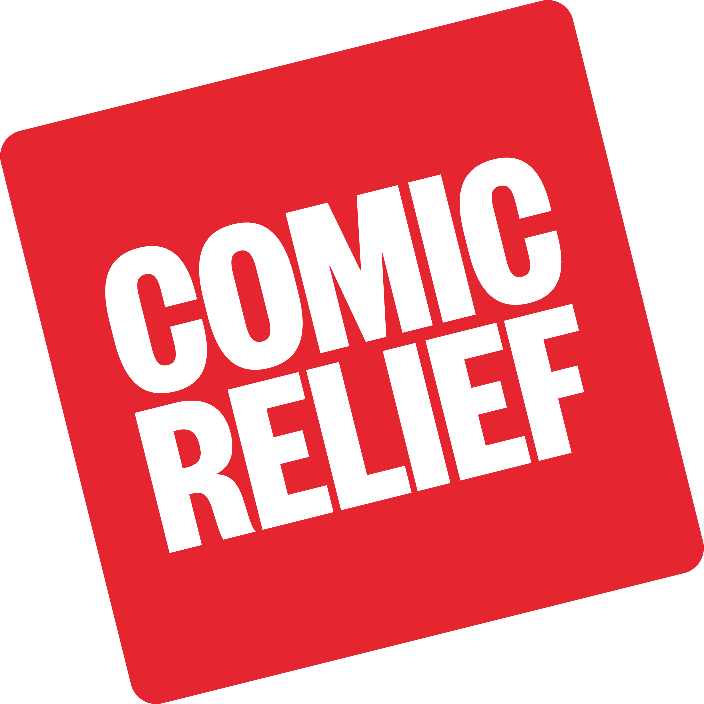 Comic relief logo.