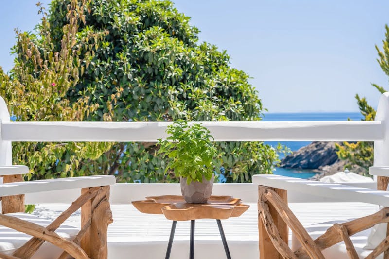 Bedroom 2 balcony sea views