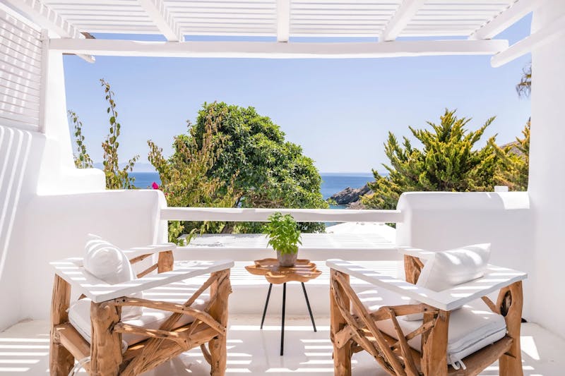 Bedroom 2 balcony sea views