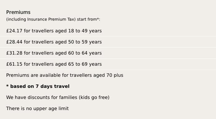 Travel insurance | Holiday insurance with a range of policy cover to ...