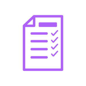 Datasheet icon violet