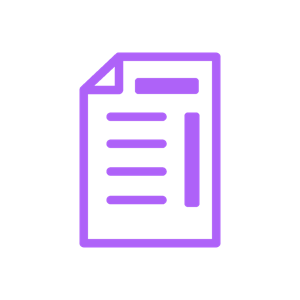 Whitepaper icon violet