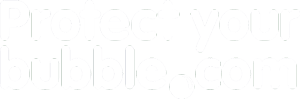 Protect Your Bubble logo white