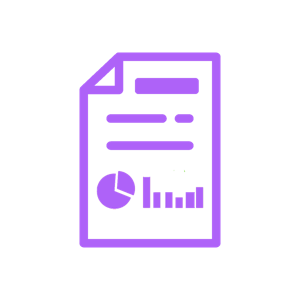 Infographics icon violet