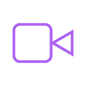 Video icon violet