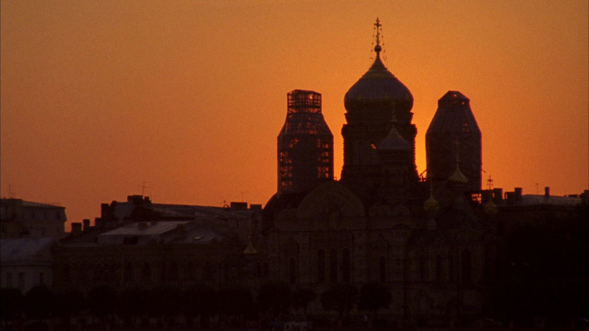 Sunset shot of towers