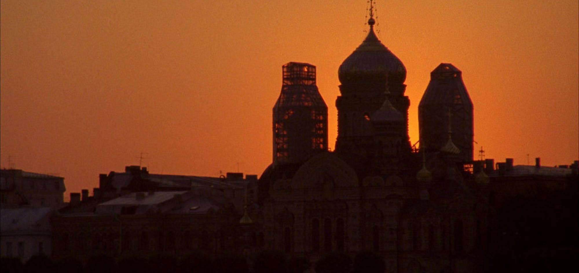 Sunset shot of towers