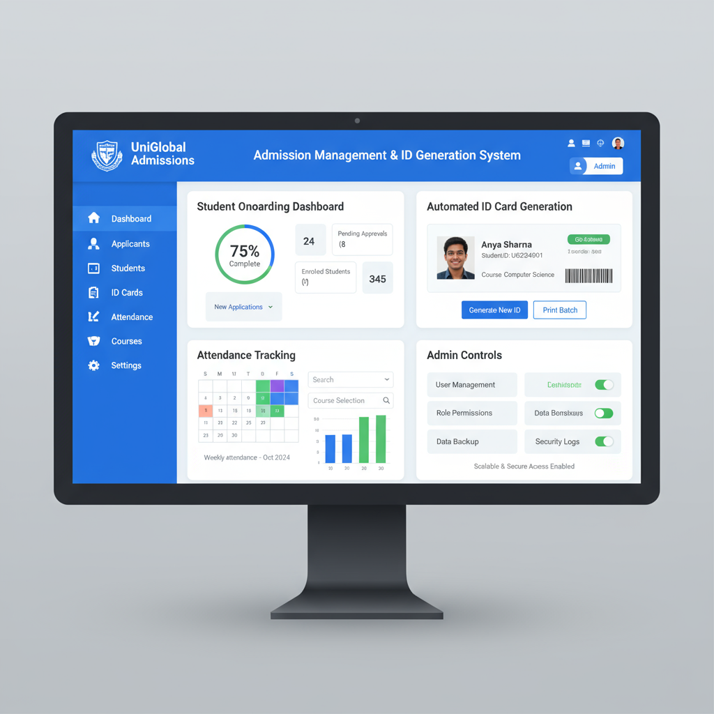 Admission Management & ID Generation System