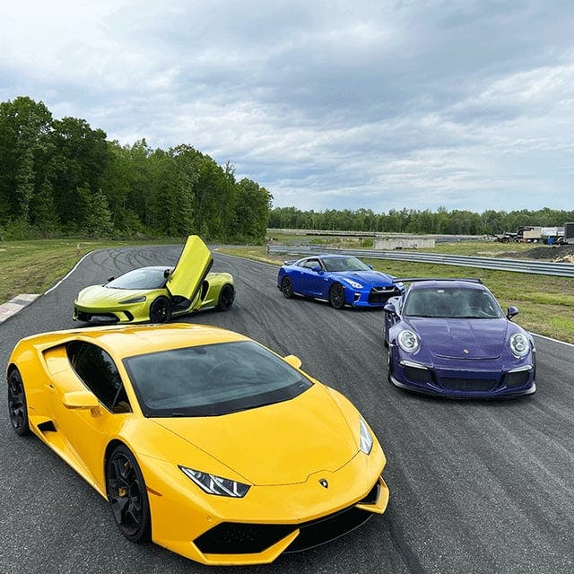 Multiple Supercars on Track