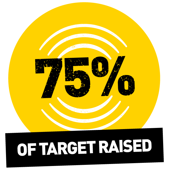 75% raised